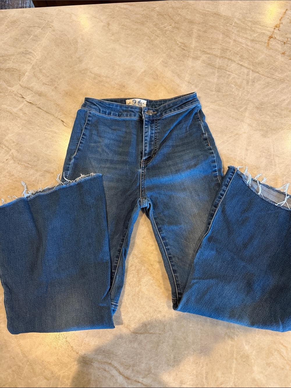 Free People jeans wide flare waist 26